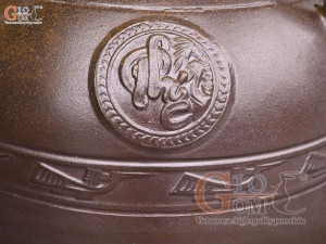 Chum sành men nâu khắc Phúc Lộc Thọ, 200L