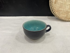 Cốc capu lòng xanh trơn