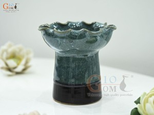 Cốc đựng phật thủ cẩm thạch, đường kính 12cm