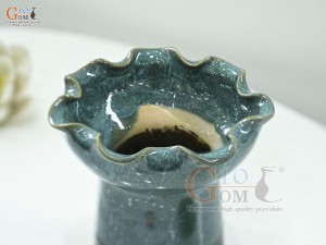 Cốc đựng phật thủ cẩm thạch, đường kính 12cm