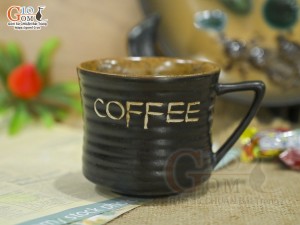 Cốc gốm eo khắc coffee, 150ml