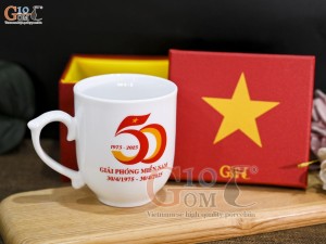 Cốc sứ mừng Đại lễ 30/4, 50 năm ngày Giải Phóng Miền Nam