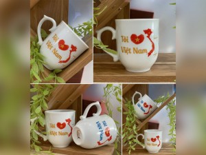 Cốc sứ quà tặng Tôi Yêu Việt Nam