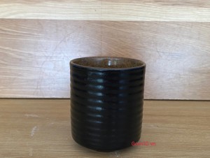 Cốc tích trụ men gốm, cao 7cm