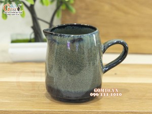 Cốc tống men hỏa biến xanh ngọc