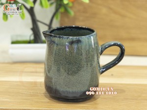 Cốc tống men hỏa biến xanh ngọc