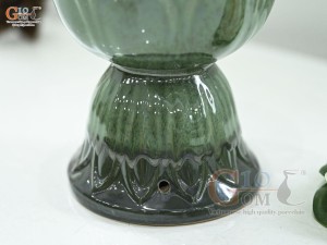 Đài sen men thiên thanh, cao 16cm