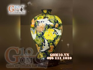 Đèn thấu quang họa tiết Thọ Tỷ Nam Sơn Bách Lão, cao 62cm