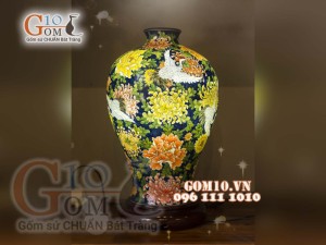 Đèn thấu quang họa tiết Thọ Tỷ Nam Sơn Bách Lão, cao 62cm