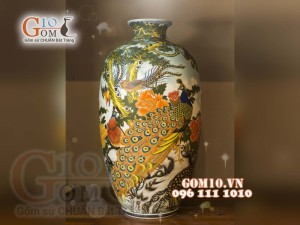 Đèn thấu quang phong cảnh, cao 62cm