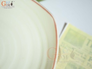 Đĩa ảo men kem vẽ Bồ Công Anh 20cm