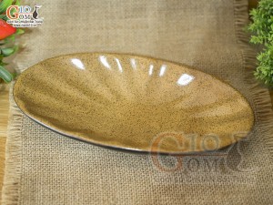 Đĩa bầu dục vân 24cm