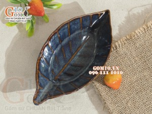 Đĩa lá nhỏ men hỏa biến thiên hà, 16x8