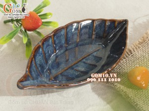 Đĩa lá nhỏ men hỏa biến thiên hà, 16x8