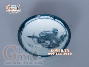 Đĩa muối họa tiết Rồng Phượng Hóa