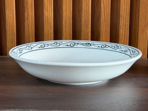 Đĩa salad men cổ vẽ hoa móc phi 22cm (Hàng Đặt SX)
