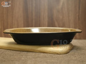 Đĩa tai sâu lòng men gốm