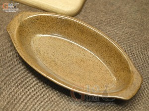 Đĩa tai sâu lòng men gốm