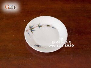 Đĩa tròn chuồn chuồn tre 14,5cm