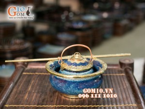 Điếu bát men hỏa biến 