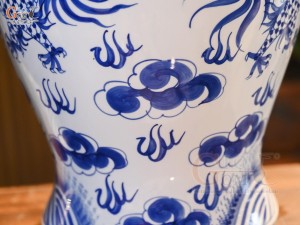 Đôi chóe men trắng vẽ Long Phụng, 30L