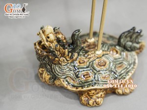 Đôi lọ vuông men rạn đắp nổi Tứ cảnh cao cấp, cao 50cm