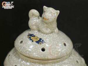 Đốt trầm men rạn Phúc Lộc Thọ