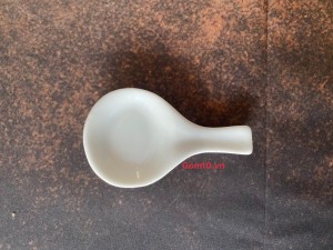 Gác đũa thìa men trắng