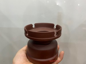 Gạt tàn gốm nâu