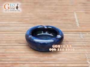 Gạt tàn men xanh hỏa biến