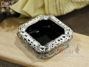 Gạt tàn vuông men báo hoả biến