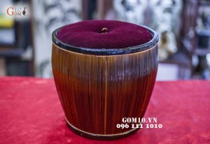 Giỏ ủ ấm tích cao cấp lót nhung đỏ 1,25L