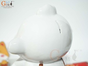 Khỉ sứ tiết kiệm màu trắng, cao 26cm