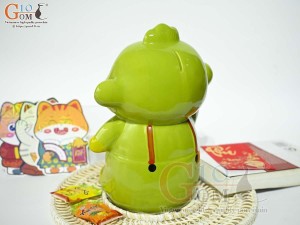 Khỉ sứ tiết kiệm màu xanh lá, cao 26cm