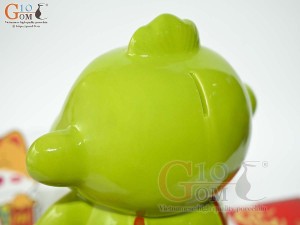 Khỉ sứ tiết kiệm màu xanh lá, cao 26cm