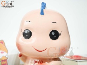 Khủng Long sứ tiết kiệm màu hồng, cao 23cm