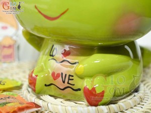 Khủng Long sứ tiết kiệm màu xanh lá, cao 23cm