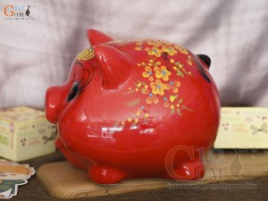 Heo sứ tiết kiệm dáng mắt to 23cm