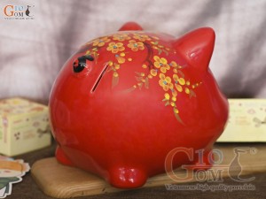 Heo sứ tiết kiệm dáng mắt to 23cm