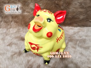 Heo sứ tiết kiệm dáng ngẩng đầu 20cm