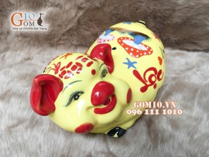 Heo sứ tiết kiệm dáng tai vểnh 28cm