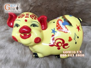 Heo sứ tiết kiệm dáng tai vểnh 28cm