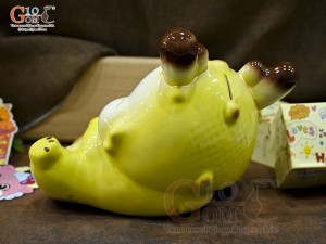 Tiểu Long tiết kiệm dáng nằm ôm vàng, dài 25cm