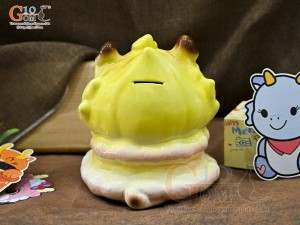 Tiểu Long tiết kiệm dáng ôm vàng, cao 17,5cm