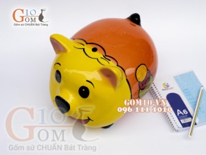 Heo sứ tiết kiệm dáng tròn, dài 23cm