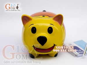 Heo sứ tiết kiệm dáng tròn, dài 23cm