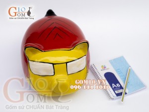 Heo sứ tiết kiệm phiên bản người sắt, dài 20cm