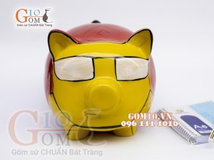 Heo sứ tiết kiệm phiên bản người sắt, dài 20cm