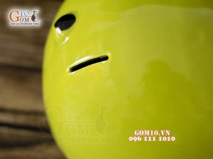 Heo sứ tiết kiệm màu xanh dài 20cm