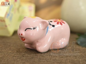 Heo sứ tiết kiệm mini, dài 10cm (Nhiều màu)